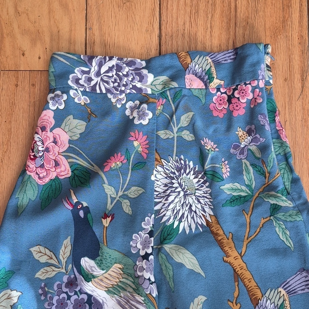 Stunning H&M x GP J Baker floral wide leg trousers GORGEOUS! Sz O - Picture 4 of 9